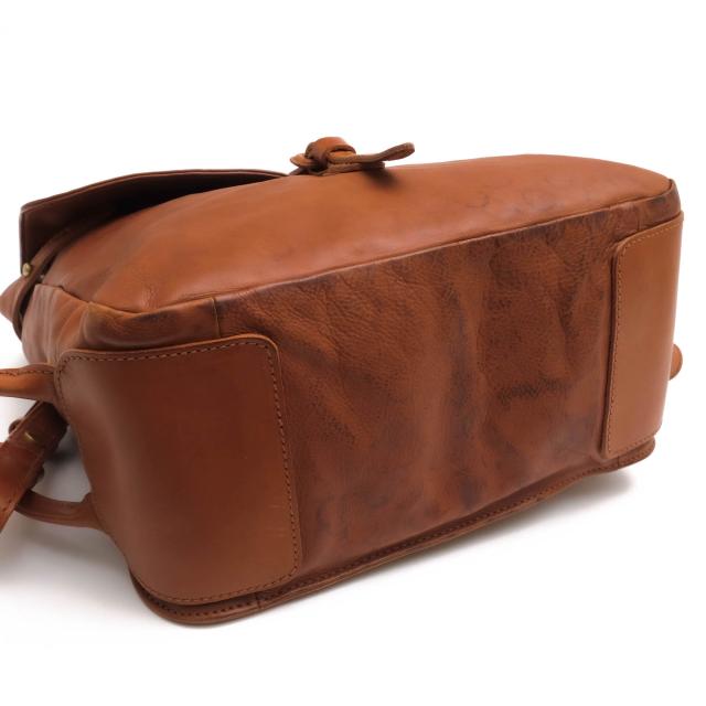 genten◎アヴィラヌオーバ リュック バックパック レザー ブラウン 中古・古着通販】genten (ゲンテン) Avila nuova レザーリュック