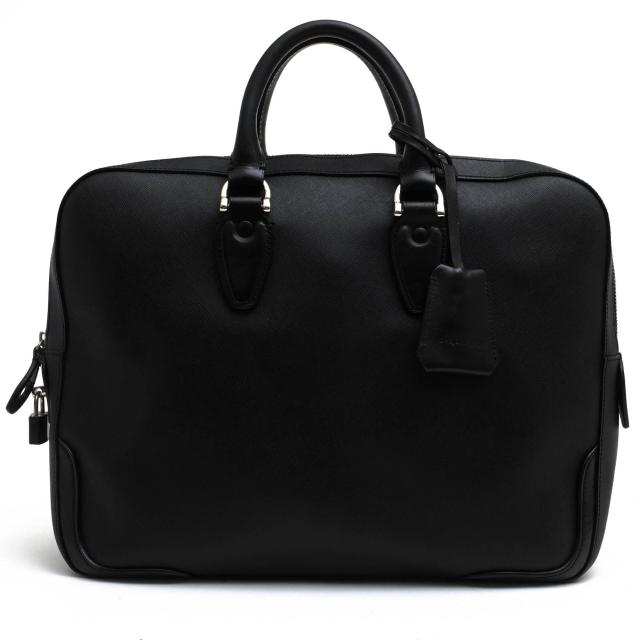 ○ガレリアント GALLERIANT サフィアーノ柄スプリットレザー 牛革 ビジネスバッグ GAF-3561 DISTINTO ディスティント メンズ 【中  中古