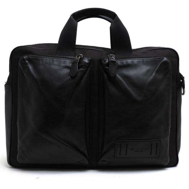 ○コーチ COACH 牛革 ビジネスバッグ 6705 Rider Brief ライダーブリーフ メンズ 【中古】 中古