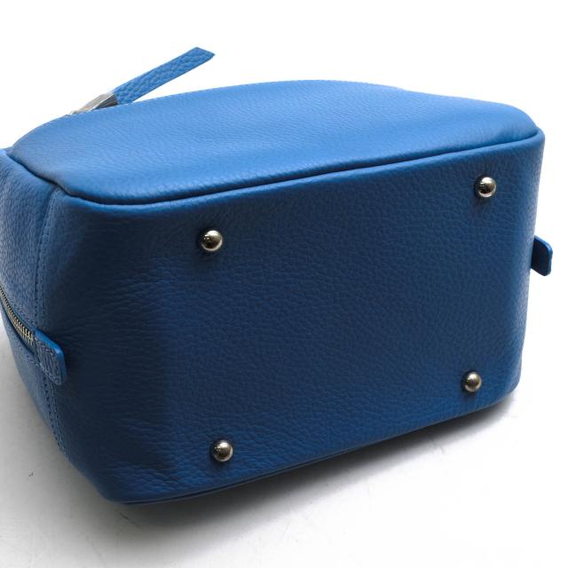 ○傳濱野 den HAMANO 牛革 ハンドバッグ Carina カリーナ キューブ型