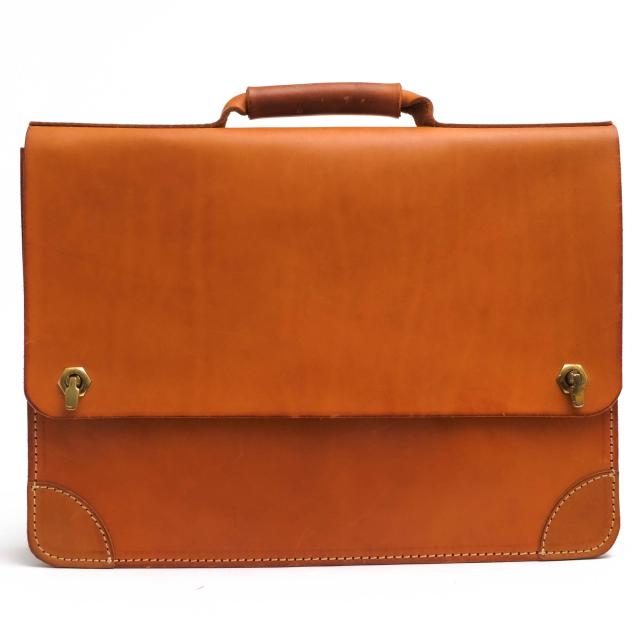 ○ヘルツ HERZ 牛革 ビジネスバッグ BC-1-M フラップ式 メンズ 【中古】 中古