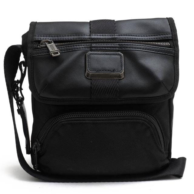 ○トゥミ TUMI バリスティックナイロン ナパレザー 牛革 ショルダーバッグ 232306D ALPHA BRAVO Barton Crossbody クロスボディバ  中古