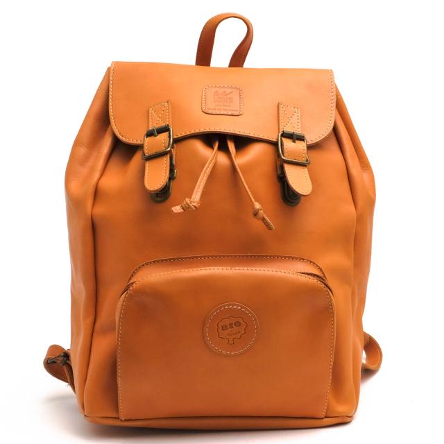 ○レダーウォルフ LEDER WOLF ヌメ革 牛革 リュック A4サイズ収納可 ユニセックス 男女兼用 デイパック メンズ 【中古】 中古