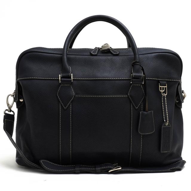 ○デスティニーズディメンション DESTINY'S DIMENSION ヨーロッパ産カウハイド シボ牛革 ビジネスバッグ Wall Street ウォールスト 中古