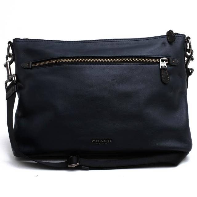 ○コーチ COACH 牛革 カーフ ショルダーバッグ F72511 Graham Soft Messenger グラハム ソフト メッセンジャー メッセンジャーバッ 中古