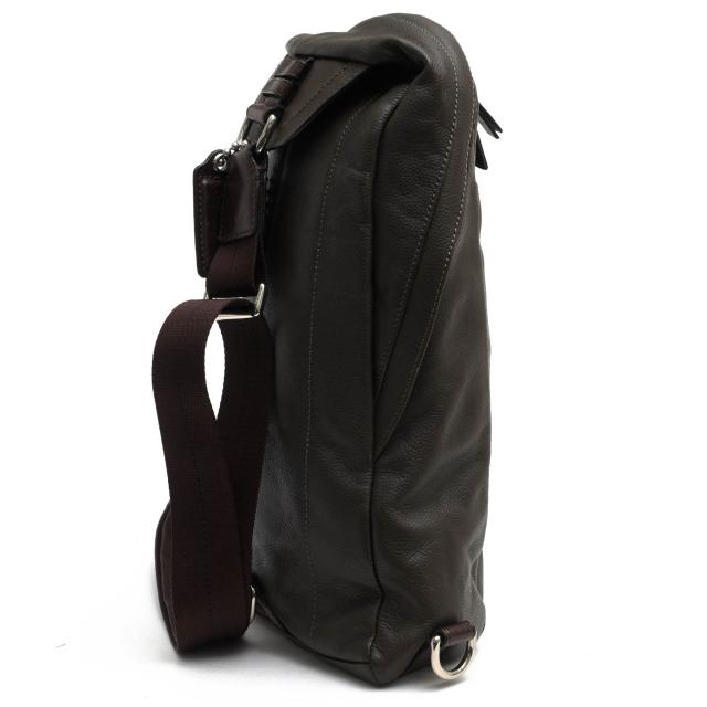 ○コーチ COACH フルグレイン カウハイドレザー 牛革 ショルダーバッグ 70617 Thompson Leather Convertible Sling トンプソン コ  中古 ○コーチ COACH フルグレイン カウハイドレザー 牛革 ショルダーバッグ