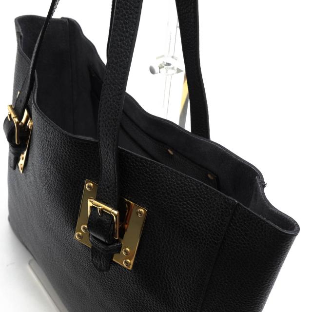 ○ソフィーヒュルム Sophie Hulme 牛革 トートバッグ Albion East/West Leather Tote アルビオン 肩掛け ワンショルダーバッグ シ  中古_4