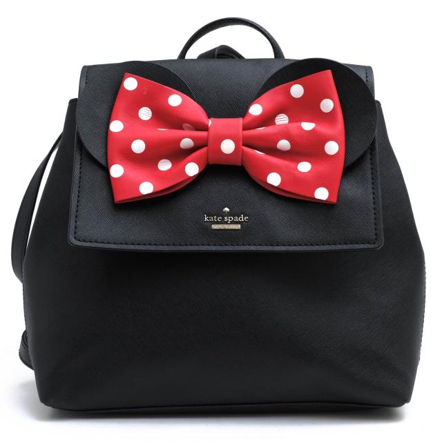 ○ケイトスペード Kate Spade サフィアーノ 牛革 リュック WKRU6608 minnie mouse small neema デイパック レディース 【中古】 中古