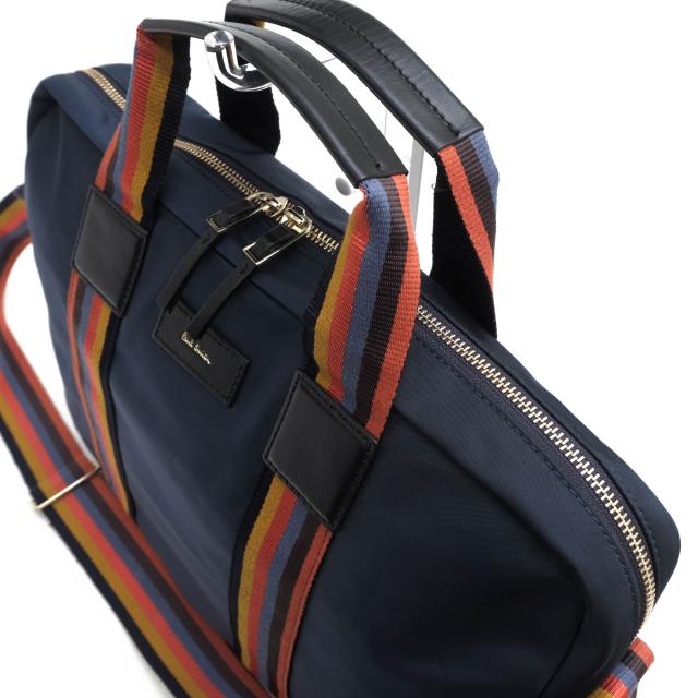 ○ポールスミス Paul Smith 一部牛革 ビジネスバッグ PSN213 ライトウェイトナイロンウェビング 2WAY ショルダーバッグ メンズ 【 中古_4