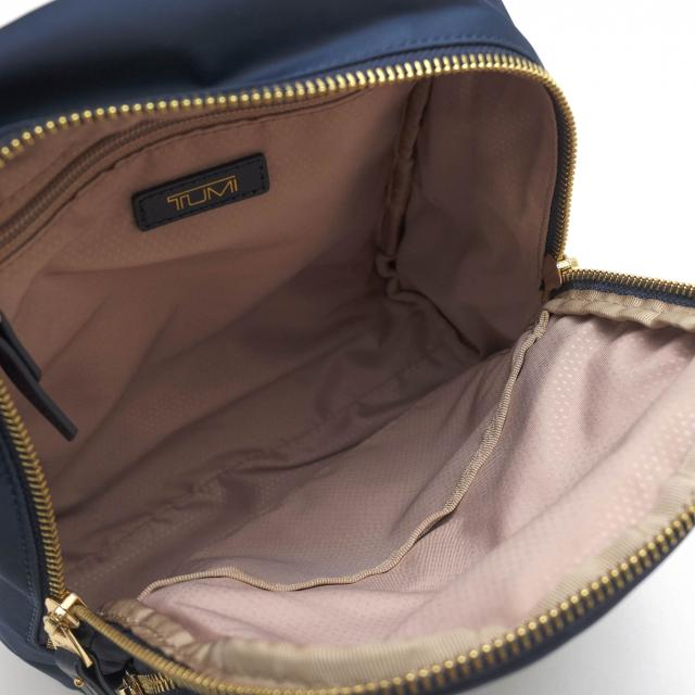 ○トゥミ TUMI ライトウェイトナイロン 牛革 リュック 481580NVYO