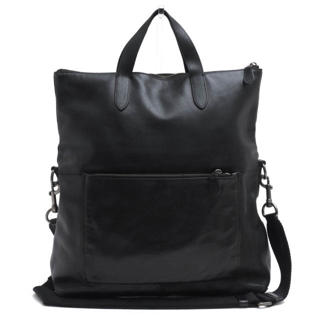 ○コーチ COACH スポーツカーフ 牛革 トートバッグ 72141 Manhattan foldover tote マンハッタン フォルドオーバー トート 2WAY シ 中古