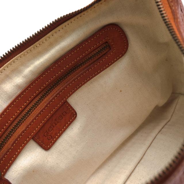 ○ゲンテン genten ミネルヴァボックス 牛革 ショルダーバッグ AFRICAN