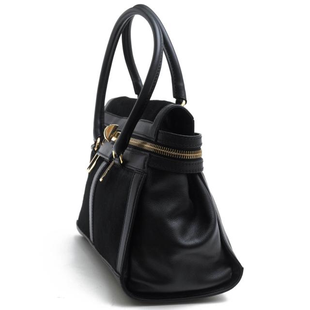 ○マックスマーラ Max Mara カーフ 牛革 ポニー風スキン トートバッグ MARGAUX マルゴー レディース 【中古】 中古_3