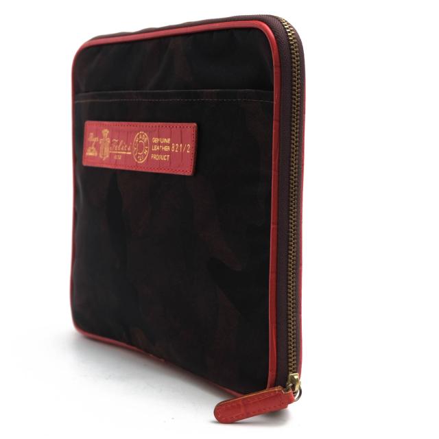 ○フェリージ Felisi 伊リモンタ社ナイロン バケッタレザー 牛革 セカンドバッグ/クラッチバッグ 821/2/CF+SA タブレットケース 迷 中古