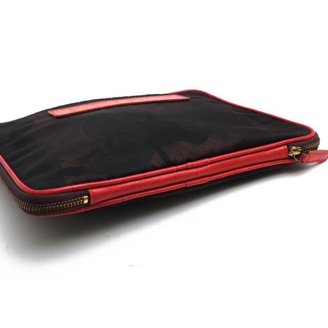 ○フェリージ Felisi 伊リモンタ社ナイロン バケッタレザー 牛革 セカンドバッグ/クラッチバッグ 821/2/CF+SA タブレットケース 迷 中古