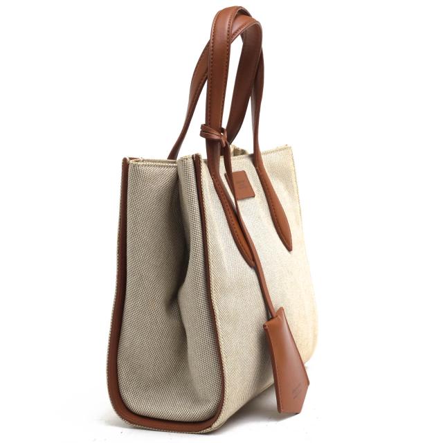 ○アルマーニ GIORGIO ARMANI コットンキャンバス 牛革 トートバッグ Y1D040 YM47A ユニセックス 男女兼用 レディース 【中古】 中古 ○アルマーニ GIORGIO ARMANI コットンキャンバス 牛革 トートバッグ