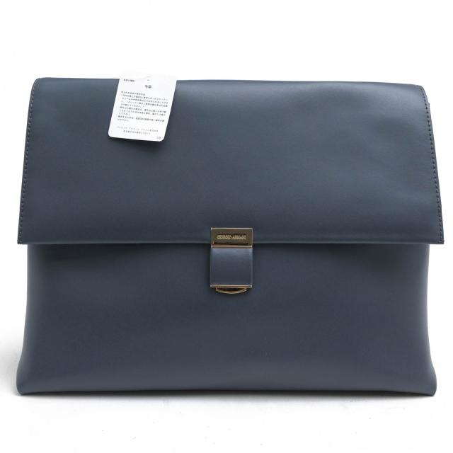 ○アルマーニ GIORGIO ARMANI  ハンドバッグ YD16A Y1E047 SHOULDER BAG VITELLO LISCIO フラップ式 肩掛け ワンショルダーバッグ  中古