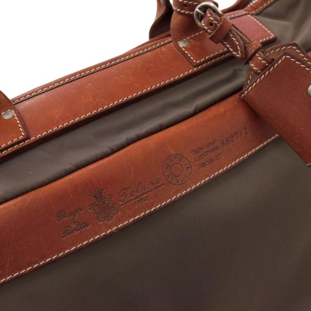 ○フェリージ Felisi リモンタナイロン バケッタレザー 牛革 ビジネスバッグ 8637/2/DS 定番 メンズ 【中古】 中古