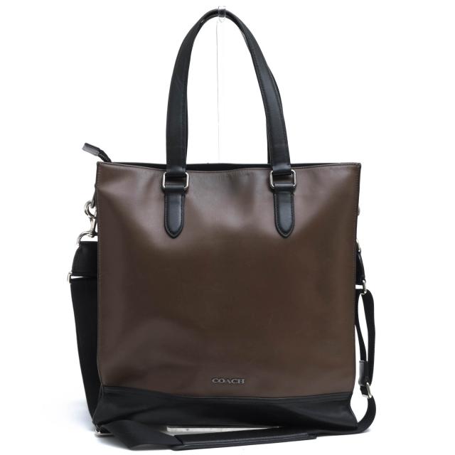 ○コーチ COACH 牛革 カーフ トートバッグ 6785 Graham Tote バイカラー メンズ 【中古】 中古