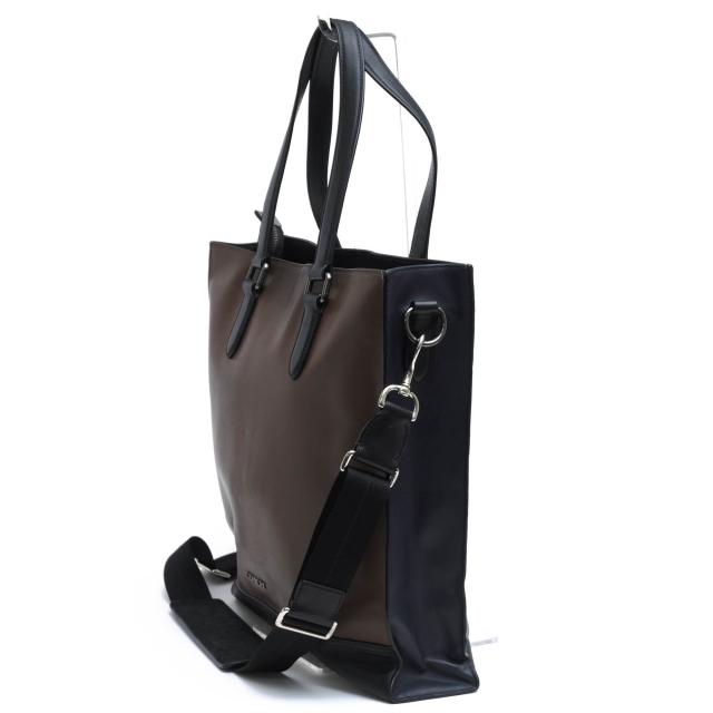 ○コーチ COACH 牛革 カーフ トートバッグ 6785 Graham Tote バイカラー メンズ 【中古】 中古 ○コーチ COACH 牛革 カーフ トートバッグ 6785 Graham Tote バイ