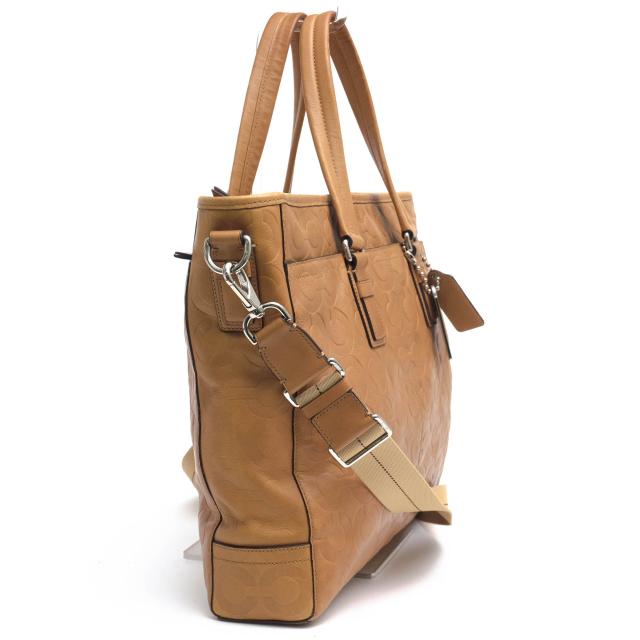 ○コーチ COACH 牛革 カーフ ビジネスバッグ 70253 Op Art Leather