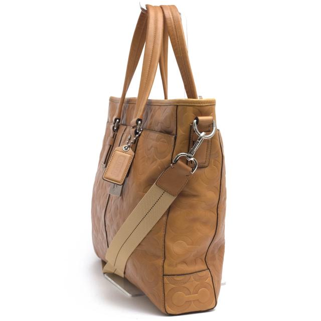 ○コーチ COACH 牛革 カーフ ビジネスバッグ 70253 Op Art Leather