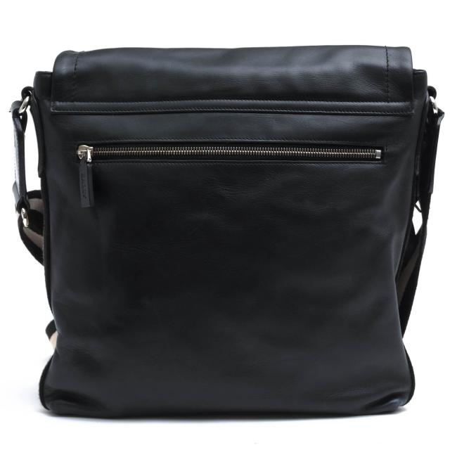 ○バリー BALLY TRAINSPOTTING トレインスポッティング 牛革 カーフ ショルダーバッグ TAN バリーストライプ メッセンジャーバッグ 中古_1