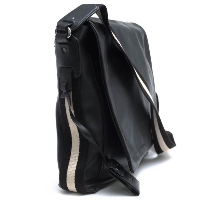 ○バリー BALLY TRAINSPOTTING トレインスポッティング 牛革 カーフ ショルダーバッグ TAN バリーストライプ メッセンジャーバッグ 中古_2