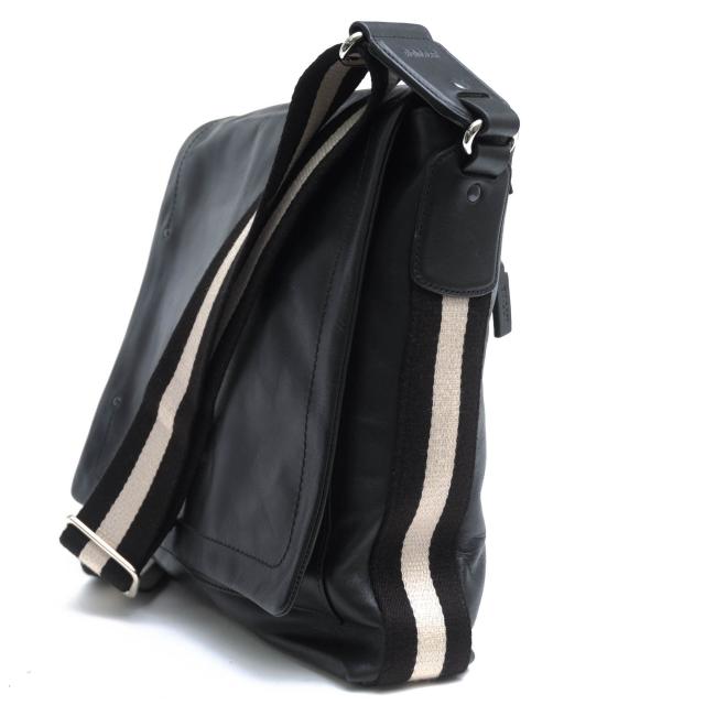 ○バリー BALLY TRAINSPOTTING トレインスポッティング 牛革 カーフ ショルダーバッグ TAN バリーストライプ メッセンジャーバッグ 中古_3
