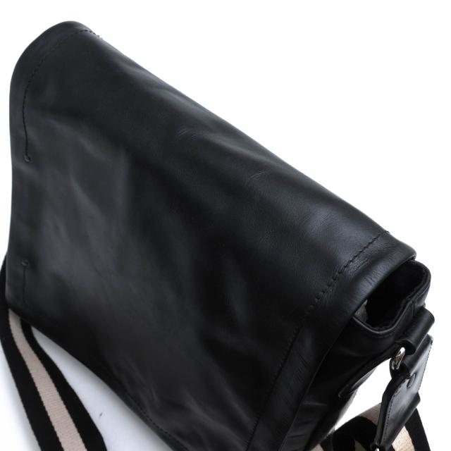 ○バリー BALLY TRAINSPOTTING トレインスポッティング 牛革 カーフ ショルダーバッグ TAN バリーストライプ メッセンジャーバッグ 中古_4