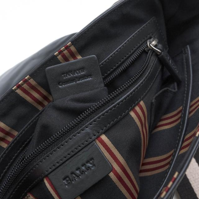 ○バリー BALLY TRAINSPOTTING トレインスポッティング 牛革 カーフ ショルダーバッグ TAN バリーストライプ メッセンジャーバッグ 中古_8
