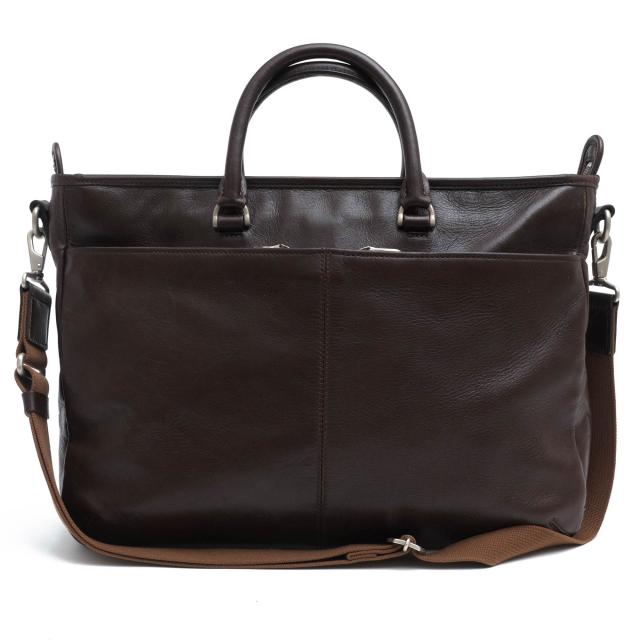 ○エルゴポック HERGOPOCH グレイズドレザー コンビ鞣し ビジネスバッグ GL-BF 2WAY ショルダーバッグ メンズ 【中古】 中古