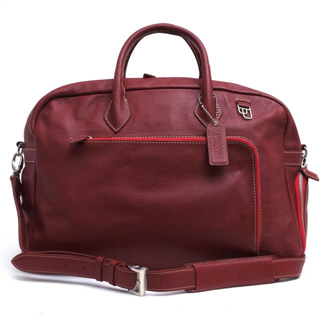 ○デスティニーズディメンション DESTINY'S DIMENSION ヨーロッパ産カウハイド シボ牛革 ボストンバッグ Carmel カーメル 2WAY シ  中古