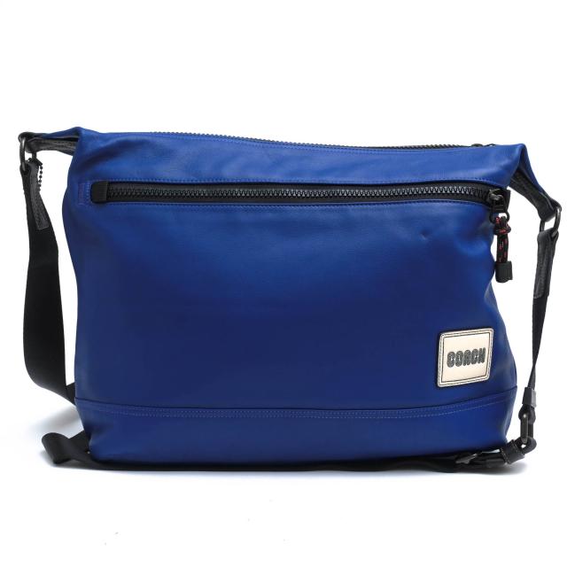 ○コーチ COACH ソフトグレインレザー 牛革 ショルダーバッグ 78831 Pacer Messenger ペイサー メッセンジャー コーチパッチ メッ  中古