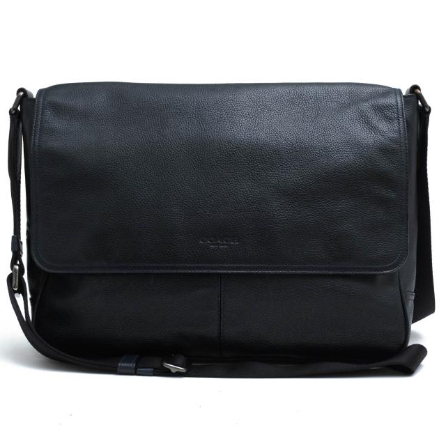 ○コーチ COACH ポリッシュペブルレザー 牛革 ショルダーバッグ 88256 Metropolitan Soft Courier メトロポリタン ソフト クーリエ 中古
