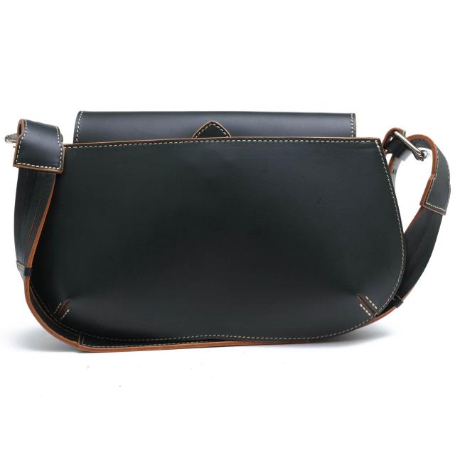○ソメスサドル SOMES SADDLE ダークグリーン 牛革 ショルダーバッグ ショルダーポシェット レディース 【中古】 中古