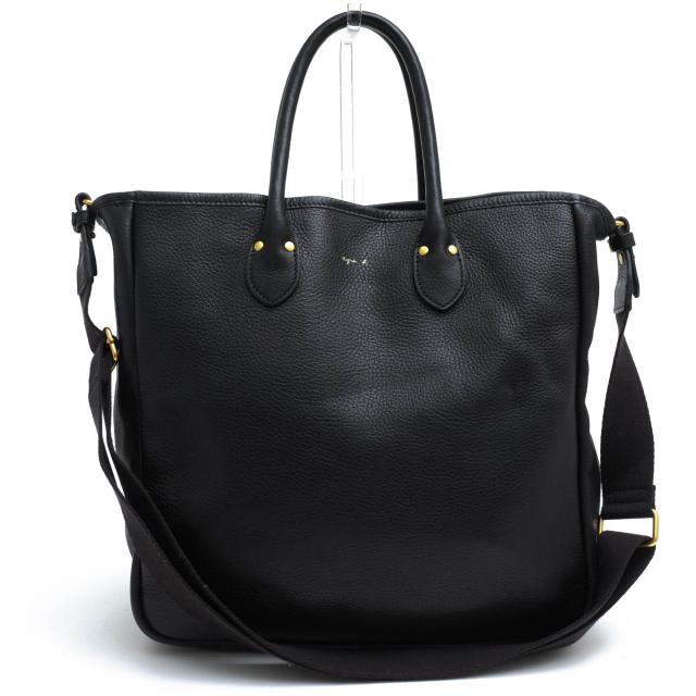 ○アニエスベー agnes b. 牛革 トートバッグ RAS02-02 A4サイズ収納可 2WAY ショルダーバッグ レディース 【中古】 中古