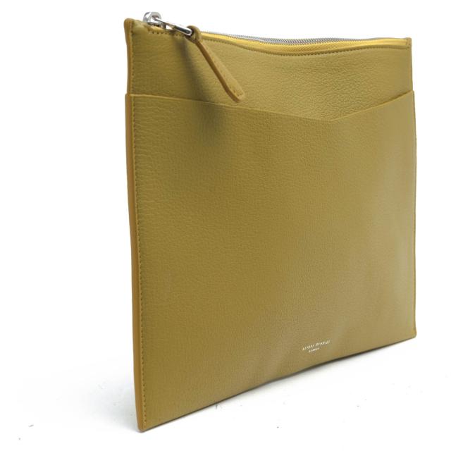 ○ダン吸血鬼 Dunhill 野羊革 ゴートスキン 二つ目御徒面子/クラッチペダル御徒面子 Duke Fine Leather Zip Pouch 公爵 ドキュメントケー 中古