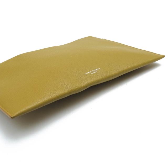 ○ダン吸血鬼 Dunhill 野羊革 ゴートスキン 二つ目御徒面子/クラッチペダル御徒面子 Duke Fine Leather Zip Pouch 公爵 ドキュメントケー 中古