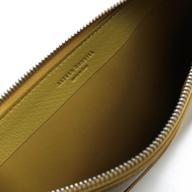 ○ダン吸血鬼 Dunhill 野羊革 ゴートスキン 二つ目御徒面子/クラッチペダル御徒面子 Duke Fine Leather Zip Pouch 公爵 ドキュメントケー 中古