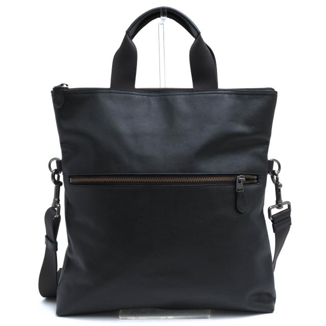 ○コーチ COACH スムースカーフ 牛革 トートバッグ F11740 Charles Foldover Tote In Colorblock Leather チャールズ フォルドオー 中古_1