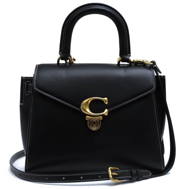 ○コーチ COACH リュクス リファインドカーフレザー 牛革 ハンドバッグ CH723 Sammy Top Handle Bag サミー トップ ハンドル 2WAY  中古