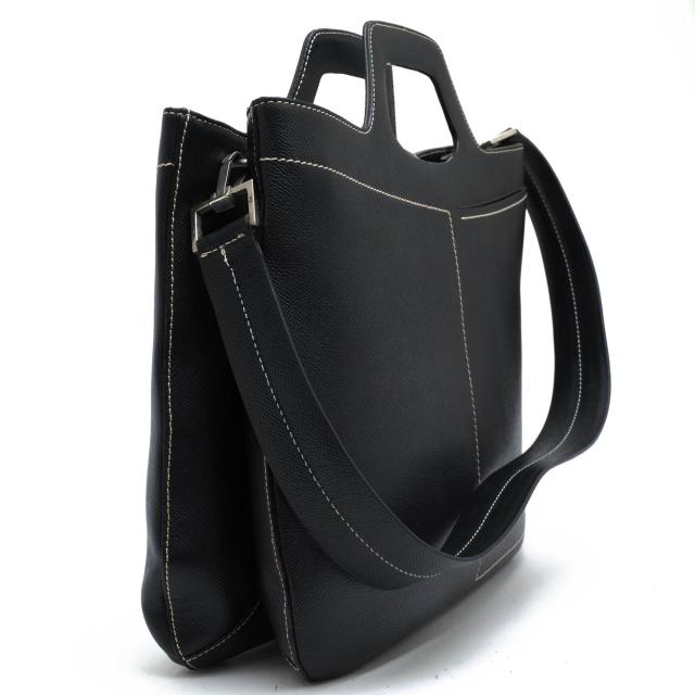 ○バリー BALLY クロスグレインレザー 牛革 ハンドバッグ 2WAY ショルダーバッグ レディース 【中古】 中古_2