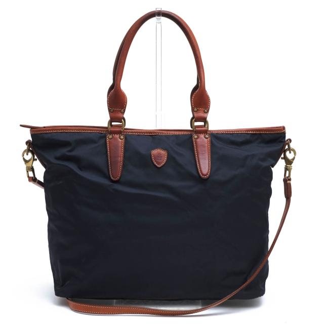 ○フェリージ Felisi 伊リモンタ社ナイロン バケッタレザー 牛革 トートバッグ 13/47/DS A4サイズ収納可 2WAY ショルダーバッグ ユ 中古