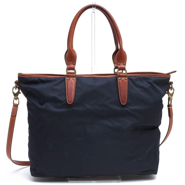 ○フェリージ Felisi 伊リモンタ社ナイロン バケッタレザー 牛革 トートバッグ 13/47/DS A4サイズ収納可 2WAY ショルダーバッグ ユ 中古