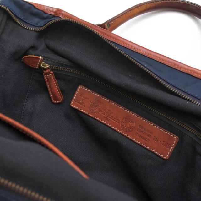 ○フェリージ Felisi リモンタナイロン バケッタレザー 牛革 ビジネスバッグ 10/105/DS A4サイズ収納可 メンズ 【中古】 中古