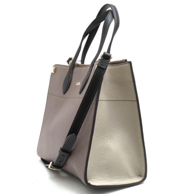 ○フルラ FURLA 牛革 カーフ グレージュ トートバッグ WB00635 