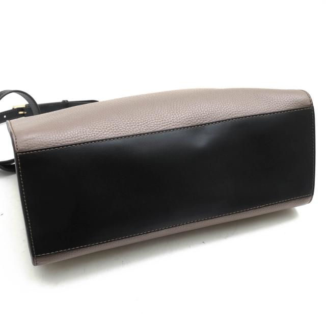 ○フルラ FURLA 牛革 カーフ グレージュ トートバッグ WB00635