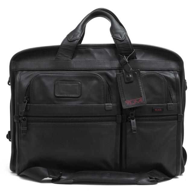 トゥミ TUMI バッグ ビジネスバッグ ナパレザー 黒 96130D4 エッセンシャルブリーフケース 美品 tumi ナパレザー ビジネスバック ブリーフケース 本革 トゥミ／TUMI