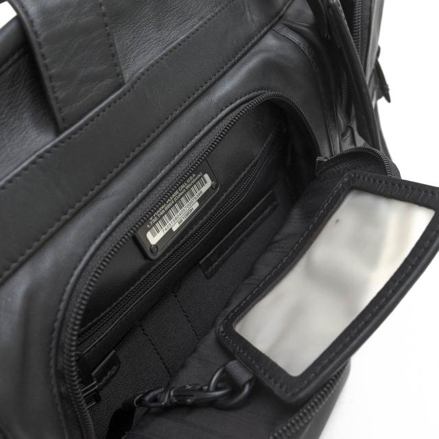 ○トゥミ TUMI ナパレザー 牛革 ビジネスバッグ 96108DH Alpha Leather Organizer Portfolio Brief 2WAY ショルダーバッグ 定番 メ 中古_6